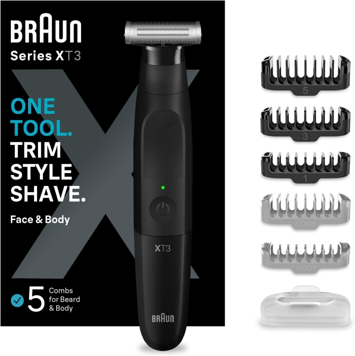 Braun Series X XT3200 - skjeggtrimmer i gruppen HELSE OG SKJØNNHET / Hår & styling / Barbering og trimming / Skjeggtrimmere og tilbehør hos TP E-commerce Nordic AB (C40955)