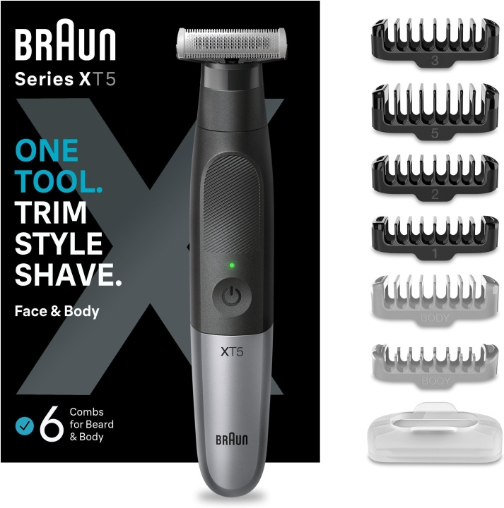 Braun Series X XT5200 -partatrimmeri i gruppen HELSE OG SKJØNNHET / Hår & styling / Barbering og trimming / Skjeggtrimmere og tilbehør hos TP E-commerce Nordic AB (C40957)