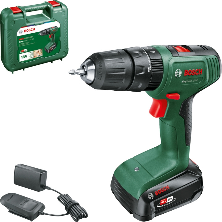 Bosch EasyImpact 18V-40 batteridrevet skrutrekker i gruppen HJEM, HUS OG HAGE / Verktøy / Skrutrekkere hos TP E-commerce Nordic AB (C40961)