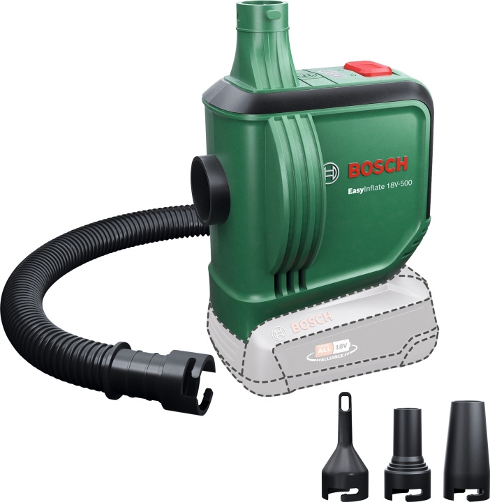Bosch EasyInflate 18V-500 Solo batteridrevet pumpe i gruppen HJEM, HUS OG HAGE / Verktøy / Annet elektrisk verktøy hos TP E-commerce Nordic AB (C40965)