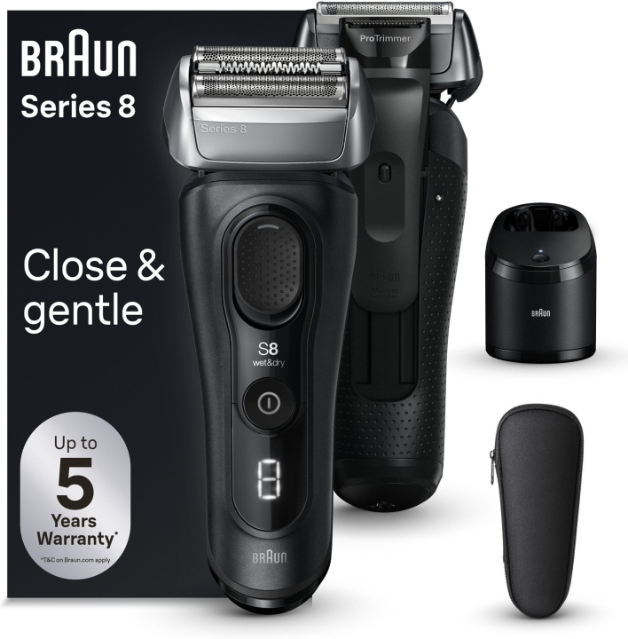 Braun Serie 8 8560cc - rakapparat i gruppen HELSE OG SKJØNNHET / Hår & styling / Barbering og trimming / Barbermaskiner hos TP E-commerce Nordic AB (C40979)