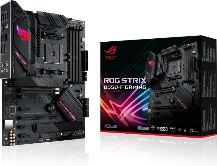 Asus ROG STRIX B550-F GAMING AM4 ATX-emolevy i gruppen Datautstyr / PC-Komponenter / Hovedkort hos TP E-commerce Nordic AB (C41028)