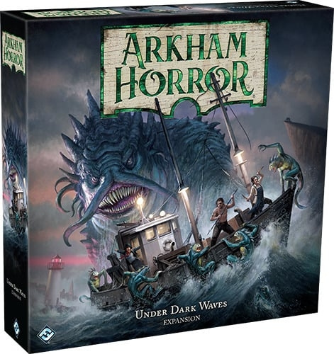 Arkham Horror Under Dark Waves-tillegg i gruppen LEKER, BARN OG BABY / Spill / Brettspill hos TP E-commerce Nordic AB (C41031)