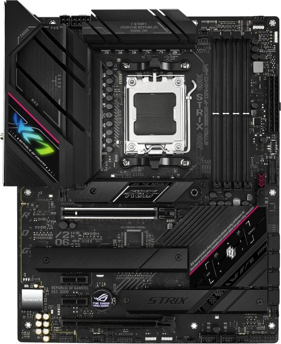 Asus ROG STRIX B650E-F GAMING WIFI ATX moderkort i gruppen Datautstyr / PC-Komponenter / Hovedkort hos TP E-commerce Nordic AB (C41098)