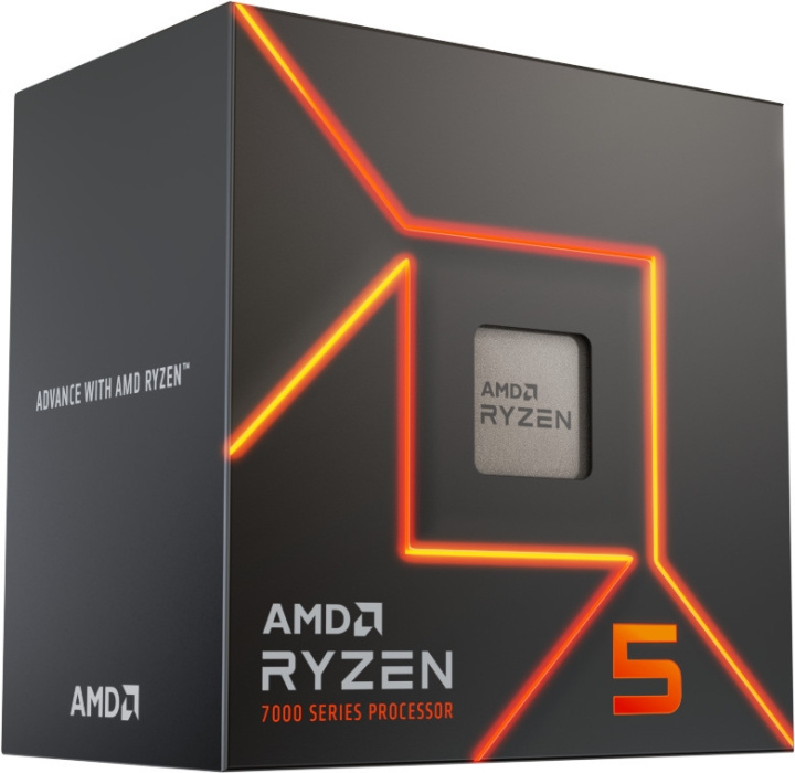 AMD Ryzen 5 7600 -prosessori AM5 -kantaan i gruppen Datautstyr / PC-Komponenter / Prosessorer hos TP E-commerce Nordic AB (C41101)