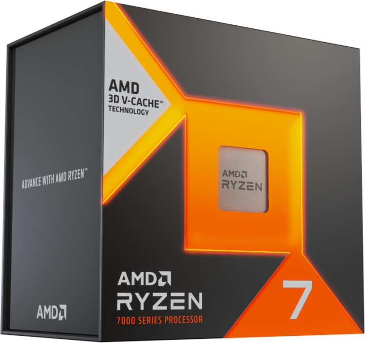 AMD Ryzen 7 7800X3D -prosessori AM5 -kantaan i gruppen Datautstyr / PC-Komponenter / Prosessorer hos TP E-commerce Nordic AB (C41108)