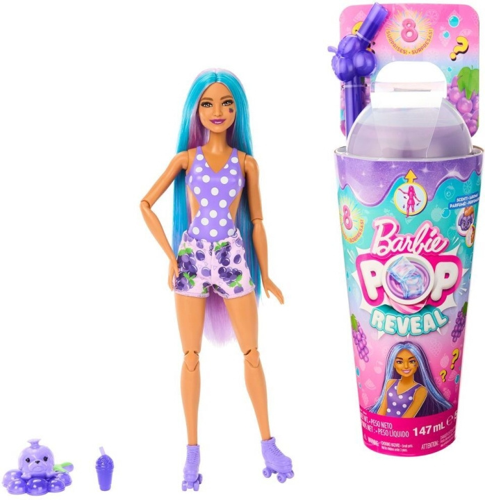 Barbie Pop Reveal Grape Fizz - modefigur i gruppen LEKER, BARN OG BABY / Leker / Dukker & tilbehør hos TP E-commerce Nordic AB (C41120)
