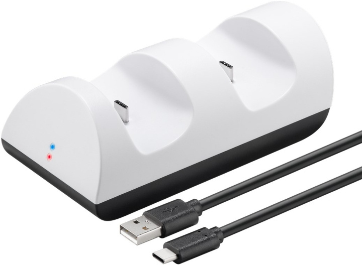 Goobay - PS5 Dual Charging Station for opptil to PS5-kontrollere i gruppen Elektronikk / TV-spill & tilbehør / Sony PlayStation 5 / Tilbehør hos TP E-commerce Nordic AB (C41128)