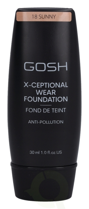 Gosh X-Ceptional Wear Foundation Long Lasting Makeup 30 ml 18 Sunny i gruppen HELSE OG SKJØNNHET / Makeup / Makeup ansikt / Foundation hos TP E-commerce Nordic AB (C41476)