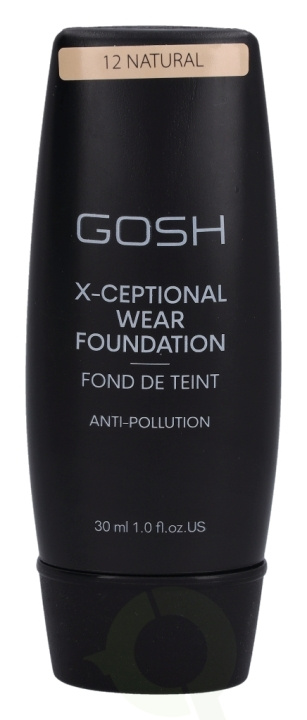 Gosh X-Ceptional Wear Foundation Long Lasting Makeup 30 ml #12 Natural i gruppen HELSE OG SKJØNNHET / Makeup / Makeup ansikt / Foundation hos TP E-commerce Nordic AB (C41479)