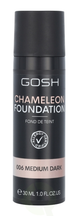 Gosh Chameleon Foundation 30 ml 006 Medium Dark i gruppen HELSE OG SKJØNNHET / Makeup / Makeup ansikt / Foundation hos TP E-commerce Nordic AB (C41495)