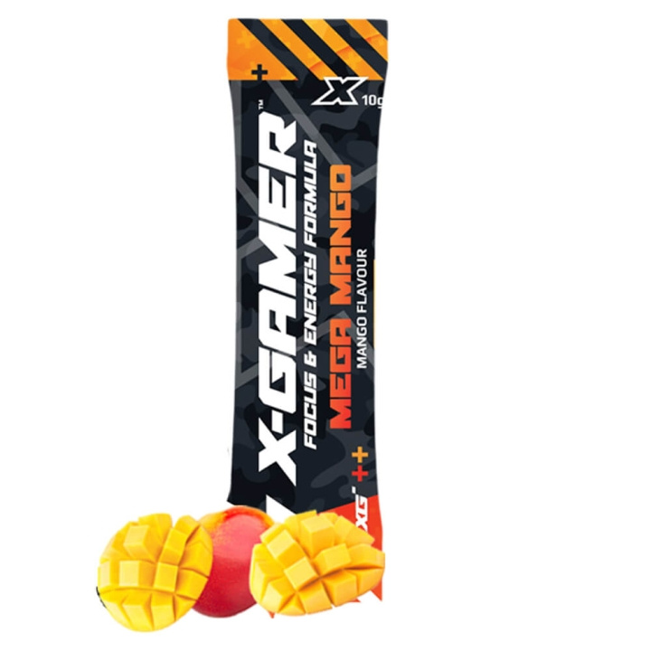 X-GAMER X-Shotz Mega Mango 10g i gruppen Datautstyr / GAMING / Energidrikke for gamere hos TP E-commerce Nordic AB (C41991)