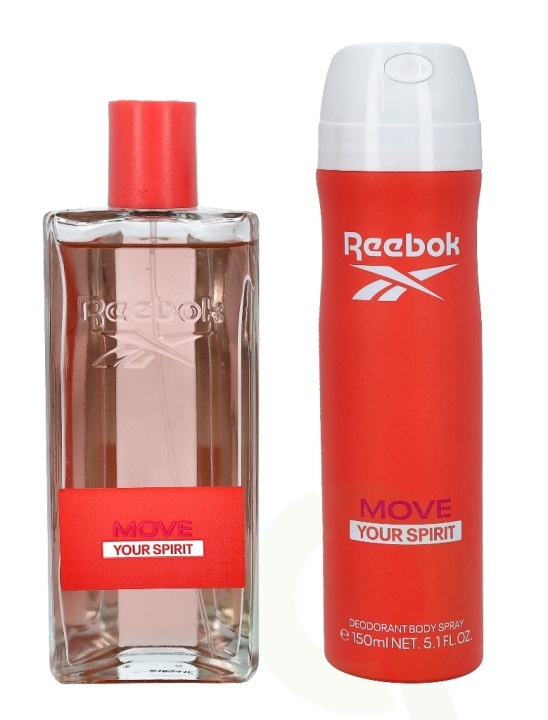 Reebok Move Your Spirit Women Giftset 250 ml, Edt Spray 100ml/Body Spray 150ml i gruppen HELSE OG SKJØNNHET / Gavesett / Gavesett for henne hos TP E-commerce Nordic AB (C42303)