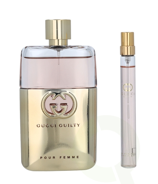 Gucci Guilty Pour Femme Giftset 100 ml, Edp Spray 90ml/Edp Spray 10ml i gruppen HELSE OG SKJØNNHET / Gavesett / Gavesett for henne hos TP E-commerce Nordic AB (C42439)