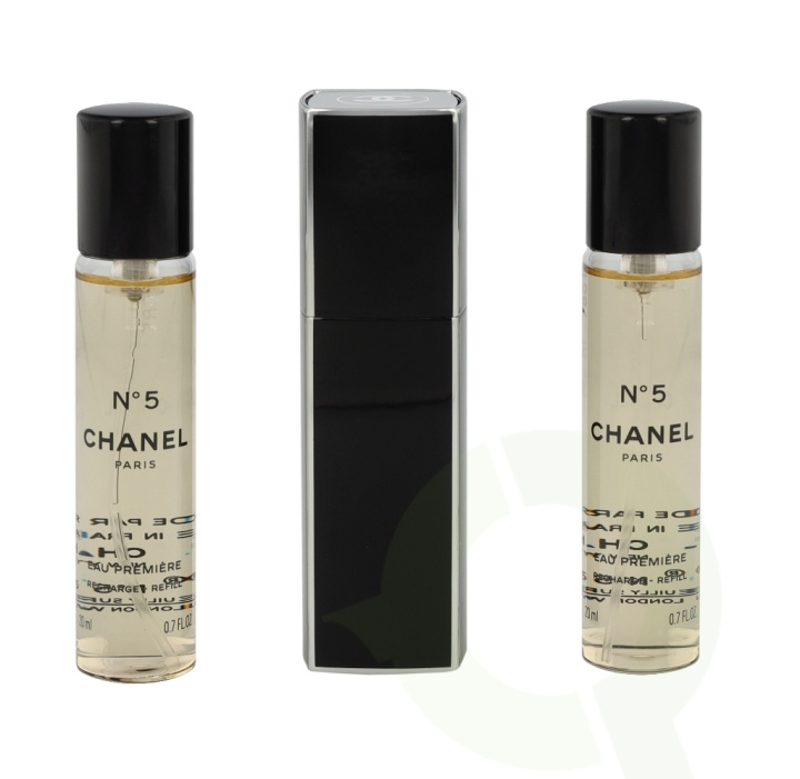 Chanel No 5 Eau Premiere Giftset 60 ml, 2x Edp Spray Refill 20Ml/1x Edp Spray 20Ml/Purse and Spray i gruppen HELSE OG SKJØNNHET / Gavesett / Gavesett for henne hos TP E-commerce Nordic AB (C42446)