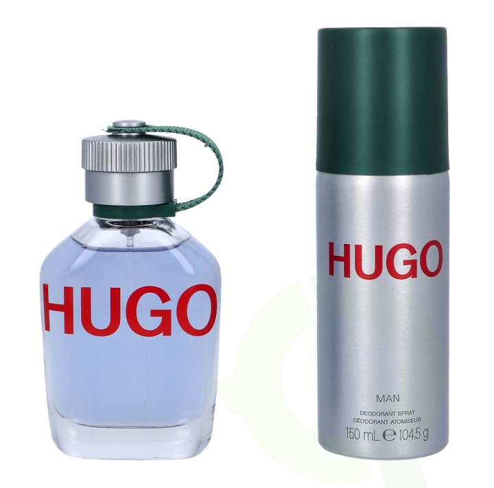 Hugo Boss Hugo Man Giftset 225 ml Edt Spray 75ml/Deodorant Spray 150ml i gruppen HELSE OG SKJØNNHET / Gavesett / Gavesett for ham hos TP E-commerce Nordic AB (C42479)