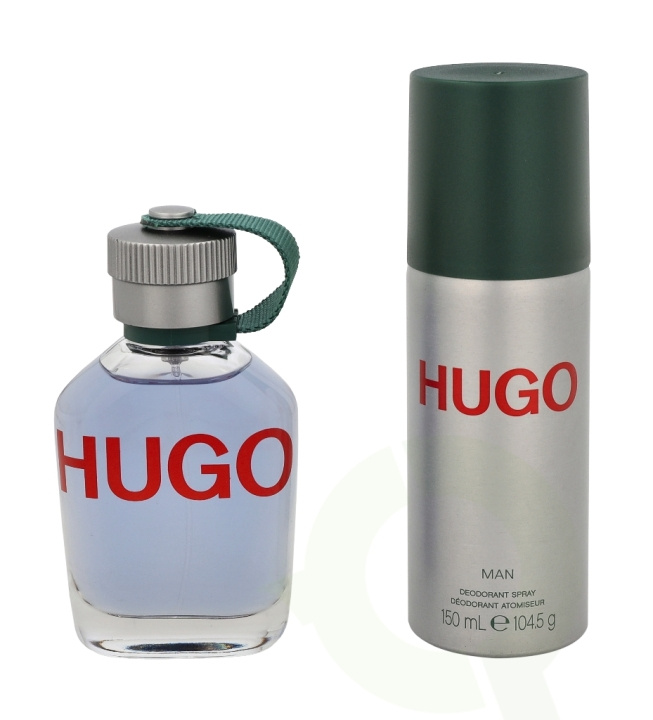Hugo Boss Hugo Man Giftset 225 ml Edt Spray 75ml/Deo Spray 150ml i gruppen HELSE OG SKJØNNHET / Gavesett / Gavesett for ham hos TP E-commerce Nordic AB (C42481)