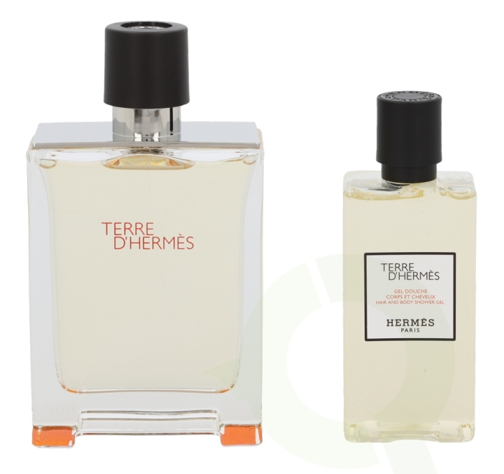 Hermes Terre D\'Hermes Giftset 180 ml Edt Spray 100ml/Hair & Body Shower Gel 80ml i gruppen HELSE OG SKJØNNHET / Gavesett / Gavesett for ham hos TP E-commerce Nordic AB (C42487)