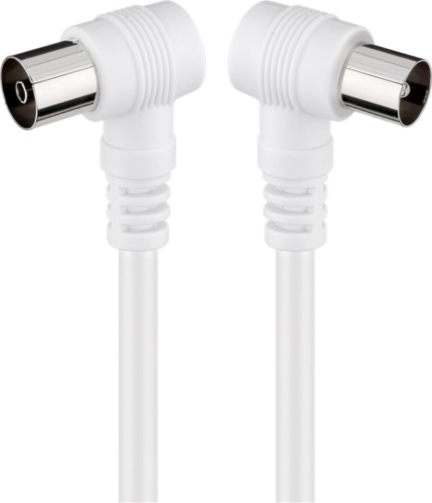 Goobay Vinklet antennekabel (koaksialplugg 90° > koaksialstikkontakt 90°, 10 m i gruppen Elektronikk / Kabler og adaptere / Antennekabler og tilbehør / Antennekabler hos TP E-commerce Nordic AB (C42597)