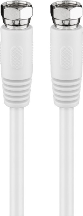 Goobay SAT-antennekabel (80 dB), dobbeltskjermet F-plugg > F-plugg (helskjermet) i gruppen Elektronikk / Kabler og adaptere / Antennekabler og tilbehør / Antennekabler hos TP E-commerce Nordic AB (C42627)