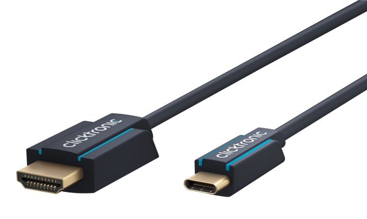 ClickTronic Adapterkabel från USB-C™ till HDMI™ Premiumkabel | USB-C™-kontakt HDMI™-kontakt | 1,0 m | 4K @ 60 Hz i gruppen Elektronikk / Kabler og adaptere / HDMI / Kabler hos TP E-commerce Nordic AB (C42669)