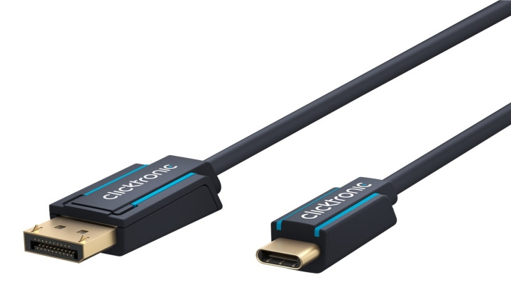 ClickTronic Adapterkabel från USB-C™ till DisplayPort™ Premiumkabel | USB-C™-kontakt DisplayPort™-kontakt | 1,0 m | 4K @ 60 Hz i gruppen Datautstyr / Kabler og adaptere / DisplayPort / Kabler hos TP E-commerce Nordic AB (C42672)