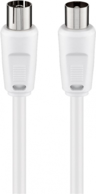 Goobay Antennekabel (80 dB), dobbeltskjermet koaksialplugg > koaksialplugg (helskjermet), 1,5 m