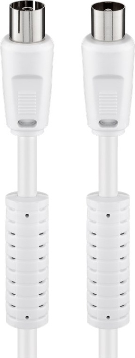 Goobay Antennekabel med ferritt (80 dB), dobbeltskjermet koaksialplugg > koaksialplugg (helskjermet), 10 m i gruppen Elektronikk / Kabler og adaptere / Antennekabler og tilbehør / Antennekabler hos TP E-commerce Nordic AB (C42715)