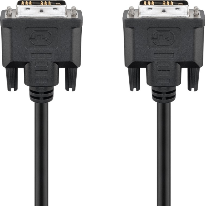 Goobay DVI-D Full HD-kabel enkeltledd, forniklet DVI-D-kontakt enkeltledd (18+1 pinne) > DVI-D-kontakt enkeltledd (18+1 pinne), 2 m i gruppen Datautstyr / Kabler og adaptere / DVI / Kabler hos TP E-commerce Nordic AB (C42731)