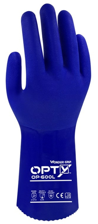 Wonder Grip OP-600L Landbruk, Kjemisk industri, Rengjøring, Laboratoriearbeid, Avløpsrenseanlegg, Kloakkrenseanlegg, Størrelse: XL/10 i gruppen HJEM, HUS OG HAGE / Verktøy / Arbeidshansker hos TP E-commerce Nordic AB (C42831)