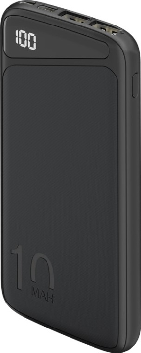 Goobay Powerbank Slimline 10.000 mAh Kraftig 10.000 mAh med statusdisplay i gruppen SMARTTELEFON & NETTBRETT / Ladere og Kabler / Powerbanks hos TP E-commerce Nordic AB (C42870)
