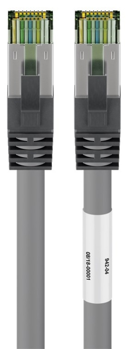 Goobay RJ45 (CAT 6A, 500 MHz) patchkabel med CAT 8.1 S/FTP-råkabel, grå 99,9 % oksygenfri kobberleder (OFC), AWG 24, halogenfri kabelmantel (LSZH), 20 m i gruppen Datautstyr / Kabler og adaptere / Nettverk / Cat8 hos TP E-commerce Nordic AB (C42895)