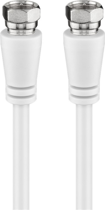 Goobay SAT-antennekabel (klasse A+, >95 dB), 3x skjermet F-plugg > F-plugg (helskjermet), 5 m i gruppen Elektronikk / Kabler og adaptere / Antennekabler og tilbehør / Antennekabler hos TP E-commerce Nordic AB (C42974)