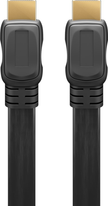 Goobay Høyhastighets HDMI™-kabel Slim med Ethernet HDMI™-kontakt (type A) > HDMI™-kontakt (type A), 1,5 m i gruppen Elektronikk / Kabler og adaptere / HDMI / Kabler hos TP E-commerce Nordic AB (C43081)