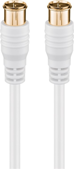 Goobay F-Quick SAT-antennekabel (80 dB), dobbeltskjermet gullbelagt, F-plugg (quick) > F-plugg (quick) (helskjermet), 5 m i gruppen Elektronikk / Kabler og adaptere / Antennekabler og tilbehør / Antennekabler hos TP E-commerce Nordic AB (C43120)