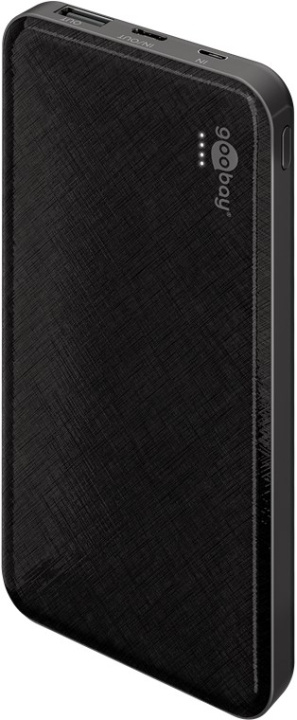 Goobay Powerbank Slimline 10 000 mAh kraftig 10 000 mAh i en praktisk og kompakt design med status-LED-er i gruppen SMARTTELEFON & NETTBRETT / Ladere og Kabler / Powerbanks hos TP E-commerce Nordic AB (C43121)