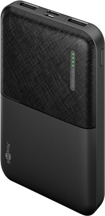 Goobay Powerbank compact 5.000 mAh praktisk og plassbesparende design med 5.000 mAh, perfekt for reiser i gruppen SMARTTELEFON & NETTBRETT / Ladere og Kabler / Powerbanks hos TP E-commerce Nordic AB (C43138)