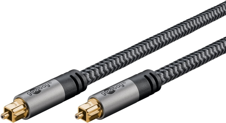 Goobay TOSLINK-kabel, 1 m, Sharkskin Grey Toslink-kontakt > Toslink-kontakt i gruppen Elektronikk / Kabler og adaptere / Lyd Digital hos TP E-commerce Nordic AB (C43158)