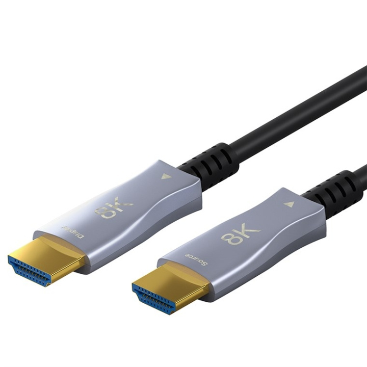 Goobay Ultrahøyhastighets optisk hybrid HDMI™-kabel med Ethernet (AOC) høyhastighetskabel, 8K @ 60 Hz/ 4K @ 120 Hz, for lange overføringsavstander, 70 m i gruppen Elektronikk / Kabler og adaptere / HDMI / Kabler hos TP E-commerce Nordic AB (C43168)