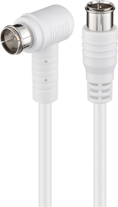 Goobay Vinklet SAT-antennekabel (80 dB), dobbeltskjermet F-plugg (quick) > F-plugg (quick) 90° (helskjermet), 3,5 m i gruppen Elektronikk / Kabler og adaptere / Antennekabler og tilbehør / Antennekabler hos TP E-commerce Nordic AB (C43229)