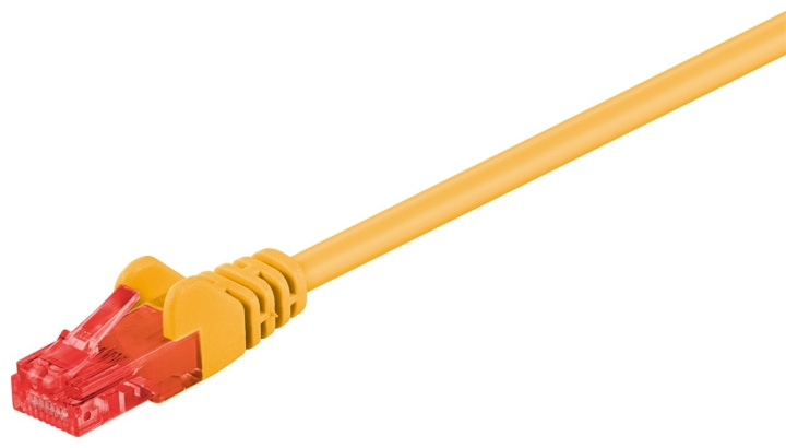 Goobay CAT 6 patchkabel, U/UTP, gul kopparklädd aluminiumtråd (CCA) i gruppen Datautstyr / Kabler og adaptere / Nettverk / Cat6 hos TP E-commerce Nordic AB (C43247)