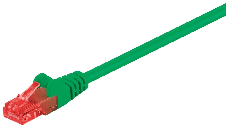 Goobay CAT 6 patchkabel, U/UTP, grønn kobberbelagt aluminium (CCA), 1 m i gruppen Datautstyr / Kabler og adaptere / Nettverk / Cat6 hos TP E-commerce Nordic AB (C43274)