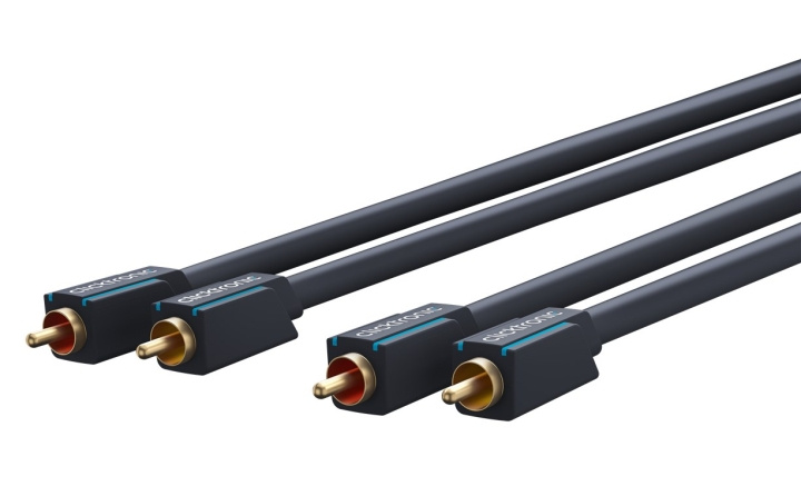 ClickTronic RCA-kabel, stereo Premium-kabel | 2x RCA-plugg 2x RCA-plugg | 7,5 m | OFC innerleder i gruppen Elektronikk / Kabler og adaptere / RCA / Kabler hos TP E-commerce Nordic AB (C43368)