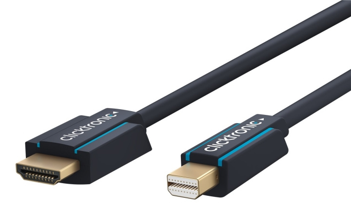 ClickTronic Aktiv mini DisplayPort™ til HDMI™ premium adapterkabel | 1x mini DisplayPort™-kontakt >> 1x HDMI™-kontakt | 1,0 m | UHD 4K @ 30 Hz i gruppen Elektronikk / Kabler og adaptere / HDMI / Kabler hos TP E-commerce Nordic AB (C43444)