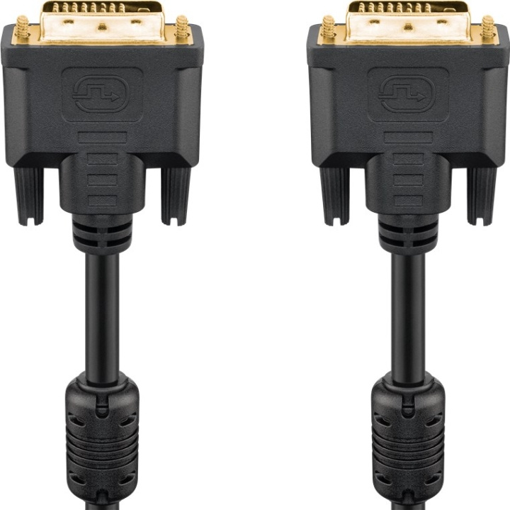Goobay DVI-D Full HD-kabel Dual Link, Guldpläterad DVI-D-kontakt Dual Link (24 + 1 pin) > DVI-D-kontakt Dual Link (24 + 1 pin) i gruppen Datautstyr / Kabler og adaptere / DVI / Kabler hos TP E-commerce Nordic AB (C43475)