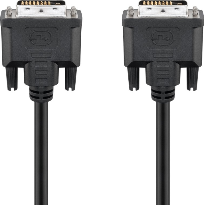 Goobay DVI-D Full HD-kabel Dual Link, nikkel DVI-D-kontakt Dual Link (24+1 pin) > DVI-D-kontakt Dual Link (24+1 pin), 1,8 m i gruppen Datautstyr / Kabler og adaptere / DVI / Kabler hos TP E-commerce Nordic AB (C43478)
