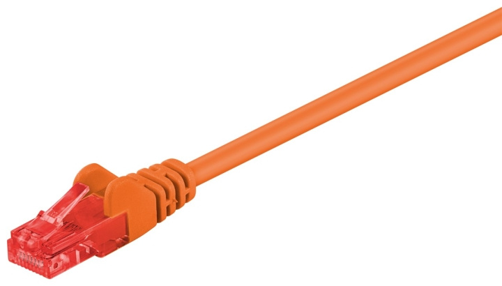 Goobay CAT 6 patchkabel, U/UTP, orange kopparklädd aluminiumtråd (CCA) i gruppen Datautstyr / Kabler og adaptere / Nettverk / Cat6 hos TP E-commerce Nordic AB (C43564)