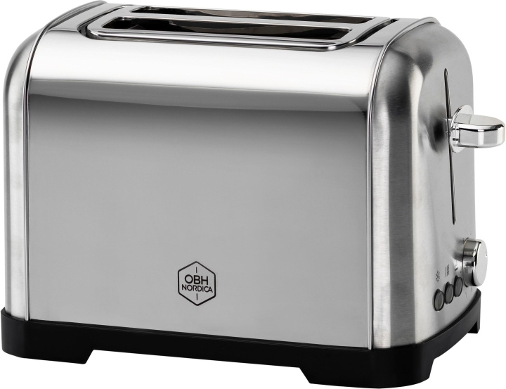 OBH Nordica Metropolitan brødrister, for 2 skiver, stål i gruppen HJEM, HUS OG HAGE / Husholdningsapparater / Brødristere og toastjern / Brødristere hos TP E-commerce Nordic AB (C43756)