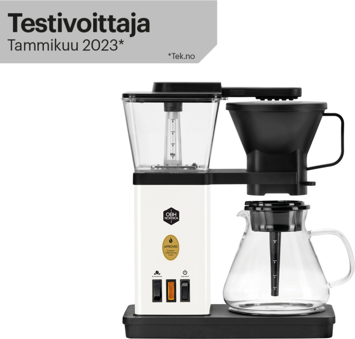 OBH Nordica Blooming kaffemaskin, hvit i gruppen HJEM, HUS OG HAGE / Husholdningsapparater / Kaffe og espresso / Kaffetraktere hos TP E-commerce Nordic AB (C43760)