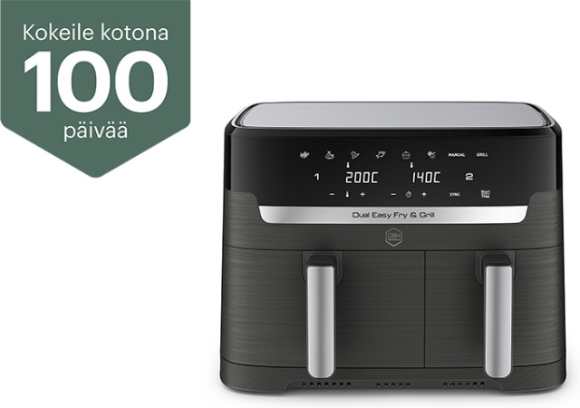 OBH Nordica Dual Easy Fry & Grill frityrgryte, 8,3 liter i gruppen HJEM, HUS OG HAGE / Husholdningsapparater / Airfryers og frityrkokere hos TP E-commerce Nordic AB (C43804)